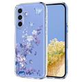 Samsung Galaxy A57 Floral Pattern TPU Case - Purple