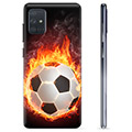 Samsung Galaxy A71 TPU Case - Football Flame