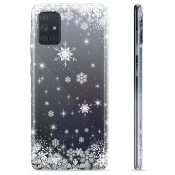 Samsung Galaxy A71 TPU Case - Snowflakes