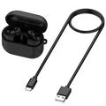 Samsung Galaxy Buds3 FE Charging Case with USB-C Cable - 590mAh - Black