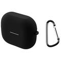 Samsung Galaxy Buds3 FE Silicone Case with Carabiner - Black