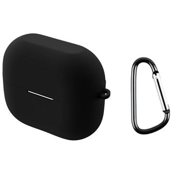 Samsung Galaxy Buds3 FE Silicone Case with Carabiner - Black