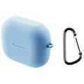 Samsung Galaxy Buds3 FE Silicone Case with Carabiner - Sky Blue
