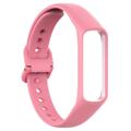 Samsung Galaxy Fit 2 Replacement Silicone Strap with Integrated Frame - Pink
