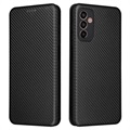 Samsung Galaxy M13 Flip Case - Carbon Fiber - Black