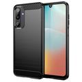 Samsung Galaxy M16/F36 Brushed TPU Case - Carbon Fiber - Black