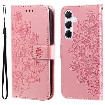 Samsung Galaxy M35 Mandala Series Wallet Case - Pink