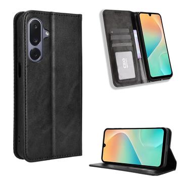 Samsung Galaxy M36 Retro Wallet Case with Magnetic Closure