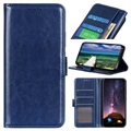 Samsung Galaxy M52 5G Wallet Case with Magnetic Closure - Blue