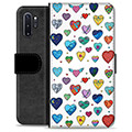 Samsung Galaxy Note10+ Premium Wallet Case - Hearts