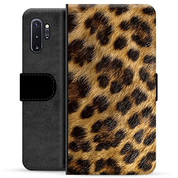 Samsung Galaxy Note10+ Premium Wallet Case - Leopard