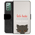 Samsung Galaxy Note20 Premium Wallet Case - Angry Cat