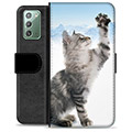 Samsung Galaxy Note20 Premium Wallet Case - Cat