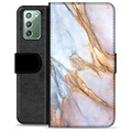 Samsung Galaxy Note20 Premium Wallet Case - Elegant Marble