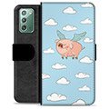 Samsung Galaxy Note20 Premium Wallet Case - Flying Pig