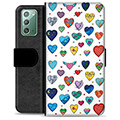 Samsung Galaxy Note20 Premium Wallet Case - Hearts