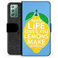 Samsung Galaxy Note20 Premium Wallet Case - Lemons