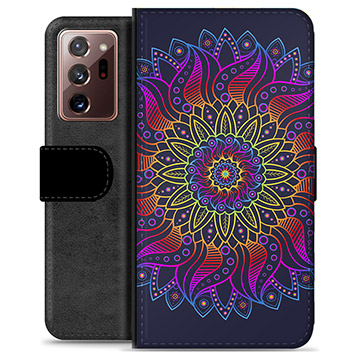 Samsung Galaxy Note20 Ultra Premium Wallet Case - Colorful Mandala
