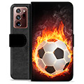 Samsung Galaxy Note20 Ultra Premium Wallet Case - Football Flame