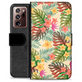 Samsung Galaxy Note20 Ultra Premium Wallet Case - Pink Flowers
