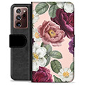 Samsung Galaxy Note20 Ultra Premium Wallet Case - Romantic Flowers