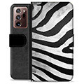 Samsung Galaxy Note20 Ultra Premium Wallet Case - Zebra