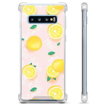 Samsung Galaxy S10 Hybrid Case - Lemon Pattern