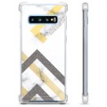 Samsung Galaxy S10+ Hybrid Case - Abstract Marble