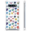 Samsung Galaxy S10+ Hybrid Case - Hearts