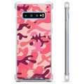 Samsung Galaxy S10+ Hybrid Case - Pink Camouflage