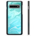 Samsung Galaxy S10+ Protective Cover - Blue Marble