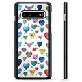 Samsung Galaxy S10+ Protective Cover - Hearts