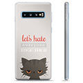 Samsung Galaxy S10+ TPU Case - Angry Cat