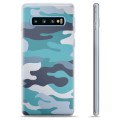 Samsung Galaxy S10 TPU Case - Blue Camouflage