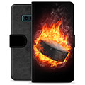 Samsung Galaxy S10e Premium Wallet Case - Ice Hockey