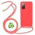 Saii Eco Line Samsung Galaxy S20 FE Case with Strap - Red