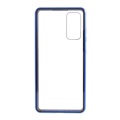 Samsung Galaxy S20 FE Magnetic Case with Tempered Glass - Blue