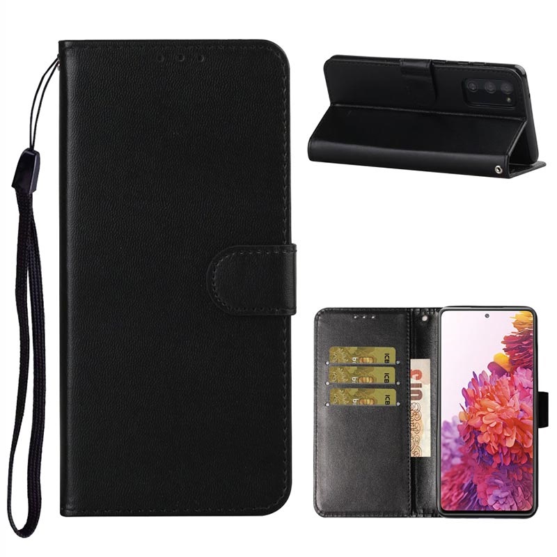 Samsung Galaxy S20 FE Premium Wallet Case with Closure Black