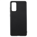 Samsung Galaxy S20 FE TPU Case - Carbon Fiber - Black