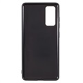 Samsung Galaxy S20 FE TPU Case - Carbon Fiber - Black