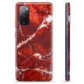 Samsung Galaxy S20 FE TPU Case - Red Marble
