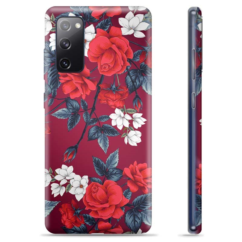Samsung Galaxy S20 FE TPU Case Vintage Flowers Samsung Galaxy S20 FE TPU Case Vintage Flowers