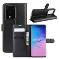 Samsung Galaxy S20 Ultra Wallet Case with Stand Feature - Black