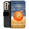 Samsung Galaxy S21+ 5G Premium Wallet Case - Basketball