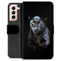 Samsung Galaxy S21 5G Premium Wallet Case - Black Panther