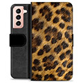 Samsung Galaxy S21 5G Premium Wallet Case - Leopard