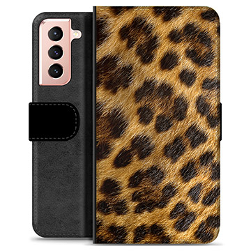 Samsung Galaxy S21 5G Premium Wallet Case - Leopard