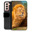 Samsung Galaxy S21 5G Premium Wallet Case - Lion