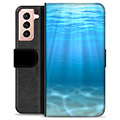 Samsung Galaxy S21 5G Premium Wallet Case - Sea