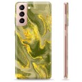 Samsung Galaxy S21 5G TPU Case - Olive Marble